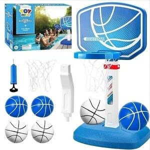 Pool Basketball Hoop for Kids Adults Party Basketballs Included